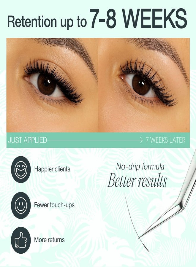 LASHVIEW Eyelash Extensions Glue, 0.3 Sec Fast Drying Retention 6-8 Weeks Black Adhesive Professional Sensitive Waterproof Glue 5ml /0.17 fl.oz FH01 - Image 5